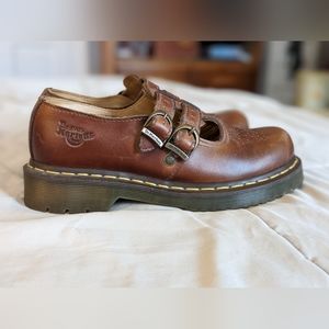 Brown Leather Mary Jane Dr. Martens